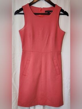 Banana Republic Mad Men Collection Coral Dress Petite Size 2